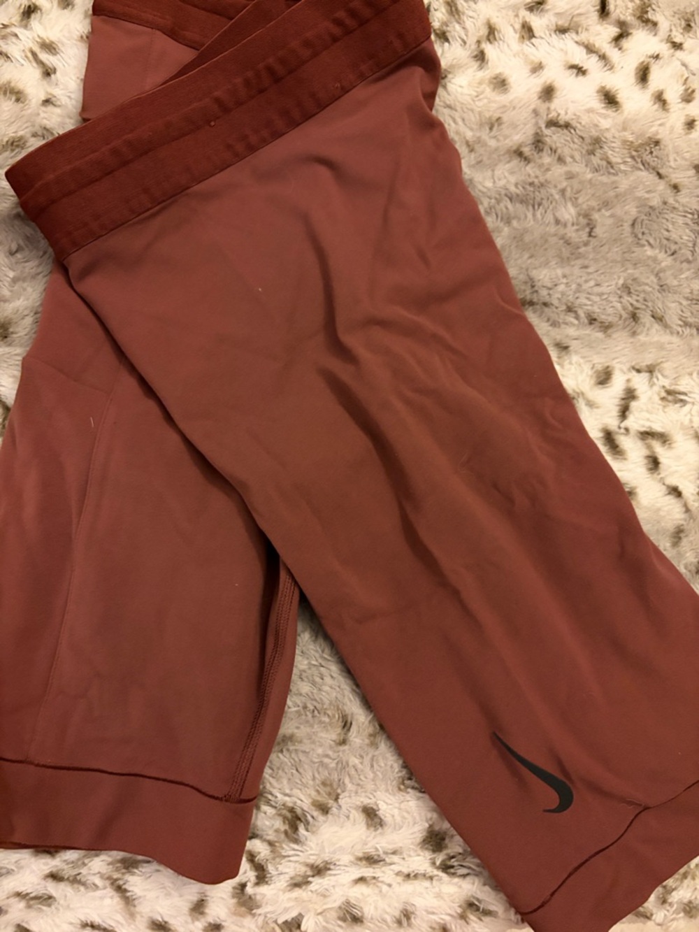 Nike Chocolate Brown Dri-Fit Tight Fit Performance Bike Short